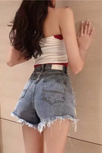 Casual Ripped Style Denim Shorts