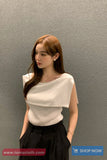 Sleeveless Elegant O-Neck Shirt