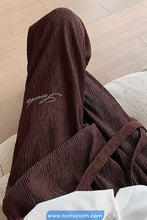 Casual Pleated Style Linen Men Sweatpants