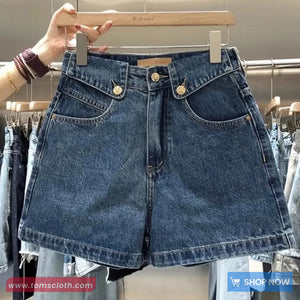 High Waist Mid Length Summer Denim Shorts