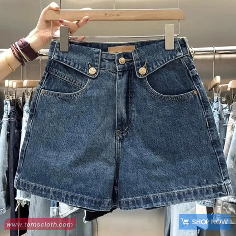 High Waist Mid Length Summer Denim Shorts