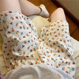 Cute Floral Pattern Home Wear Shorts Pants