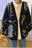 Cute Dinosaur Pattern Cardigan Sweater