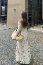 Loose Retro Floral Pattern Elegant Skirts