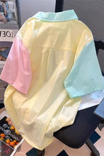 Short Sleeve Cute Pastel Colors Blouse Shirts