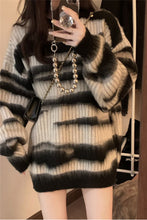 Long Sleeve Retro Striped Sweater