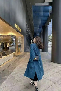 Loose Long Retro Lazy Cardigan Sweater
