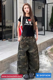 Loose Wide Leg Camouflage Style Pants