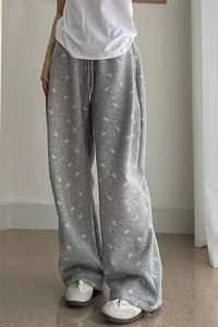 Loose Cute Bow Full Pattern Home Sweatpants