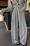 Loose Wide Leg Vintage Plaid Long Pants