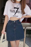 High Waist Fit Design Short Denim Skirts