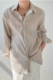 Long Sleeve Casual Pleated Men Shirt