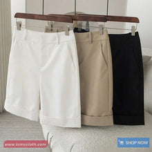 High Waist Loose Classic Women Office Shorts