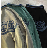 Loose Retro Pattern Casual Corduroy Jacket