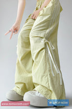 Loose Striped Cute Bow Long Sweatpants