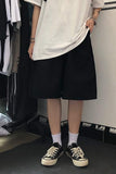 Loose Knee Length Basic Short Pants