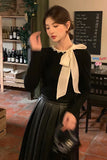 Add a romantic and polished touch to your wardrobe with the Long Sleeve Elegant Lace Bow Stitched Shirt, a beautifully designed top made for women who love feminine details and timeless style. Featuring delicate lace accents, a graceful bow detail, and a refined long sleeve silhouette, this shirt blends elegance and versatility for both everyday wear and dressier occasions.

The standout detail of this shirt is the lace stitched design, which adds texture, softness, and a sophisticated finish to the overall