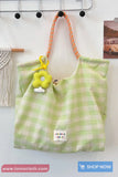 Cute Plaid Colors Casual Shoulder Bag