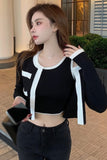 Long Sleeve Two Pieces Cardigan Set