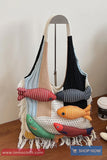 Cute 3D Fish Decoration Tote Hand Bag
