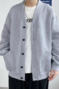 Loose Casual Colors Men Cardigan Sweater