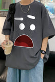 Loose Cute Emoticon Face Shirts