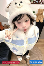 Long Sleeve Retro Pattern Knitted Hooded Cardigan Sweater