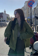 Long Sleeve Vintage Green Jacket