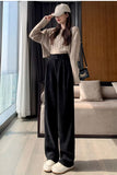 High Waist Wide Leg Long Corduroy Pants