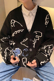 Cute Dinosaur Pattern Cardigan Sweater