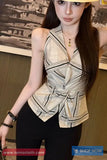 V-Neck Sleeveless Blouse Shirt