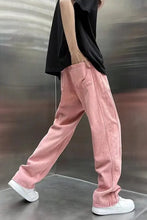 Loose Hip Hop Pink Men Jeans Pants