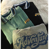 Loose Retro Pattern Casual Corduroy Jacket