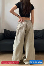 Loose Vintage 90s Theme Pattern Women Pants