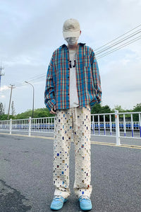 Loose Hip Hop Jacquard Style Men Pants