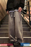 Loose Retro Vertical Striped Men Pants
