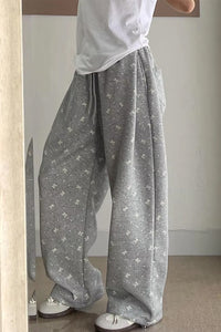 Loose Cute Bow Full Pattern Home Sweatpants