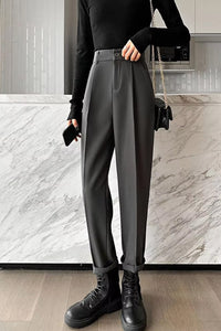 High Waist Ankle Length Office Suits Long Pants