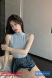 Cute Sexy High Neck Sleeveless Cropped Tops