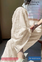 Elastic Waist Distressed Style Casual Pants