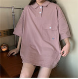 Loose Short Sleeve Pocket Shirts