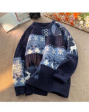 Loose Christmas Style Pattern Sweater