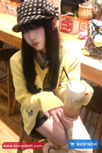 Long Sleeve Cute Puppy Embroidered Cardigan Sweater