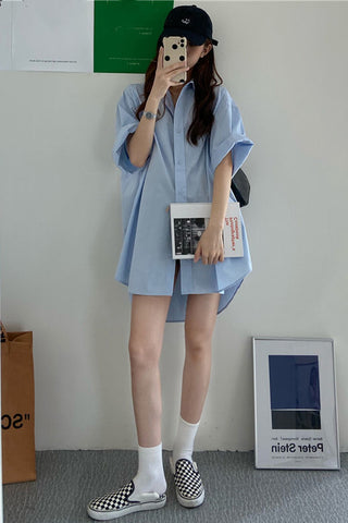 Loose Short Sleeve Casual Blouse Shirts