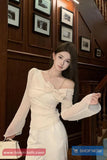 3D Bow Flare Sleeve Elegant Blouse Shirt