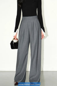 High Waist Loose Casual Women Office Pants