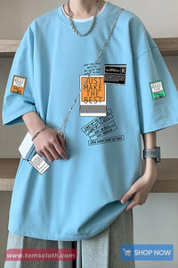 Loose Hip Hop Printed Men Casual Shirts