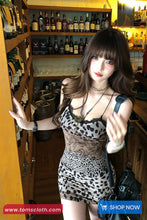 Sexy Backless Leopard Button Bodycon Mini Dress