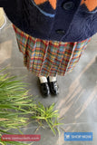 High Waist Colorful Plaid Pleated Skirts