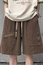 Loose Cargo Zipper Pockets Men Shorts Pants